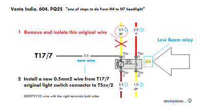 Wire diagram of relay