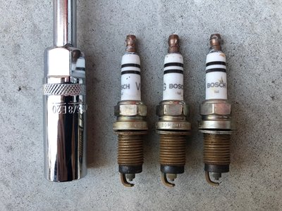 rusty spark plugs