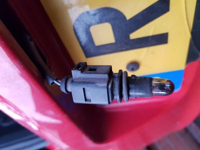 Rear license plate LHS bulb