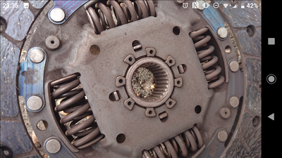 Clutch disk splines