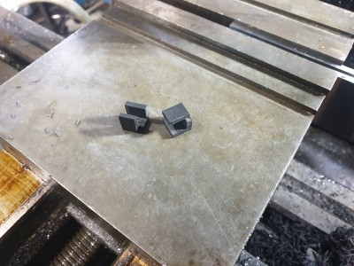 Completed clips made from reinforced plastic