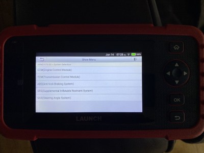 The code reader screen